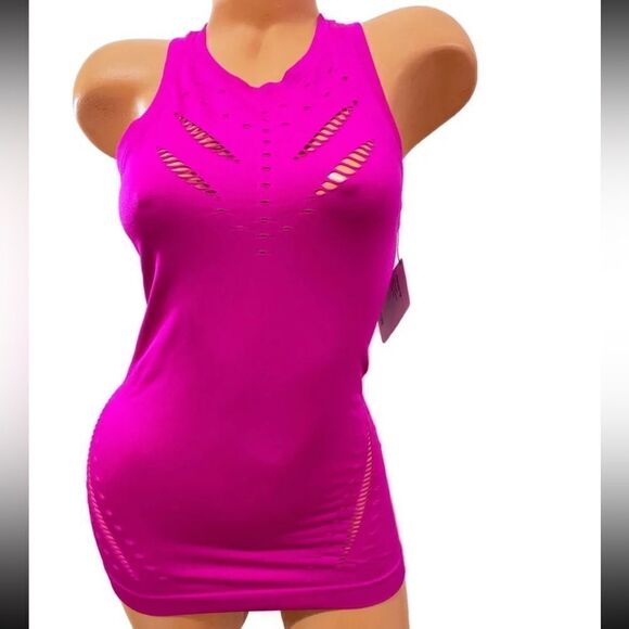 Victoria’s Secret sport Seamless set top M & Seamless High Rise tight Fuchsia S - Picture 6 of 12